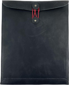 TUZECH Handmade Leather Document Holder Mailing Envelope, Office & Work Resume Sales Portfolio Binder Folder-Interview/Legal Document Organizer (12.5