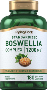Piping Rock Boswellia Extract Capsules | 180 Count | Herbal Supplement | Standardized Complex | Non-GMO, Gluten Free