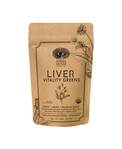 Anima Mundi Apothecary Super Greens Powder - Liver Vitality - Organic Superfood Greens & Herbal Prebiotics for Liver Detox, Cleanse & Support - with