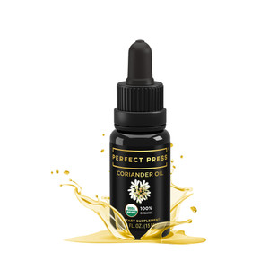 ACTIVATION Perfect Press Coriander Seed Oil | 0.5 fl oz (15ml) | Cold-Pressed Indian Coriander Oil | for Culinary & Topical Use | UV-Protected Glass