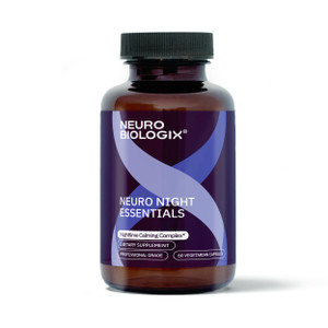 Neurobiologix Neuro Night Essentials, Calming Nighttime Formula with GABA L-Theanine Valerian Root & Magnesium, Supports Relaxation Emotional Balance