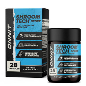 ONNIT Shroom Tech Sport Daily Exercise Support Capsules, Pre Workout Supplement with Cordyceps Mushrooms, Caffeine-Free Dietary Supplement for Daily