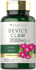 Carlyle Devils Claw | 200 Capsules | Concentrated Root Extract | Devils Claw Herbal Supplement | Non-GMO, Gluten Free Supplement