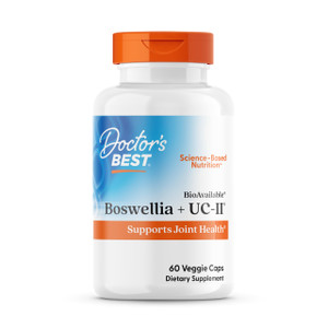 Doctors Best BioAvailable Boswellia + UC-II, Supports Joint Health, Non-GMO, Gluten Free, Soy Free 60 Veggie Caps