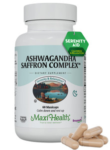 Ashwagandha Supplements Complex with Saffron  600mg Ashwagandha Capsules & 30mg Saffron Extract for Stress Relief, Mood & Calm  Kosher, 60 Capsules