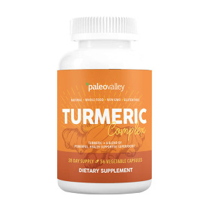 Paleovalley - Organic Turmeric Complex - Full Spectrum Organic Turmeric with Health-Supportive Superfoods - 56 Vegetarian Capsules - Support Joints,