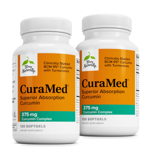 Terry Naturally CuraMed 375mg - Antioxidant Supplement for Brain & Immune Health Support - Dietary Supplement with Curcumin & Turmeric Essential Oil