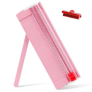 Mini Paper Cutter, Straight Small Paper Trimmer with Side Ruler for Scrapbooking Craft, Paper, Coupon, Label, Cardstock