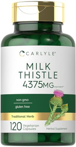 Carlyle Milk Thistle Supplement | 120 Capsules | High Potency Extract | Vegetarian, Non-GMO, Gluten Free