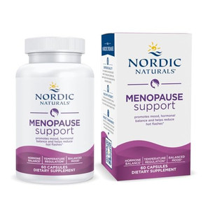 Nordic Naturals Menopause Support -Unflavored - 60 Capsules - Womens Hormone-Support Supplement for Menopause, Mood Balance & Hot-Flash Support - Pl