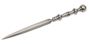 Euro Craft Letter Opener Desk Decor, Pewter Letter Openers Envelope Opener, Mail Opener Home Office Desk Supplies 9 Inches Long, Silver