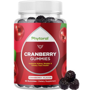 Phytoral Extra Strength Cranberry Gummies for Women - Delicious Potent Cranberry Supplement for Women and Men Bladder Kidney and Urinary Tract Health