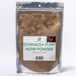 Herb To Body Echinacea Purpurea Powder  4oz, Wildcrafted Ground Echinacea Herb for Herbal Tea, Smoothies, and DIY Tinctures