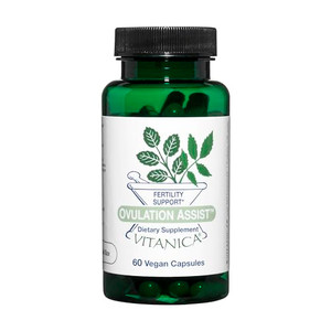 Vitanica Ovulation Assist - Women's Herbal Health Supplement with Shatavari, Tribulus, Chaste Tree Berry (Vitex), Rhodiola, and Holy Basil - Vegan -