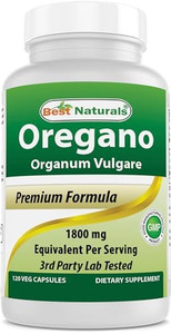 Best Naturlas Oregano Leaf Extract 1800 mg Equivalent Per Serving - 120 Veg Capsules
