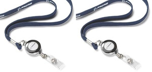 Boeing Printed Badge Lanyard Navy