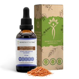 Secrets of the Tribe Muira Puama and Catuaba Alcohol-Free Liquid Extract (Ptychopetalum Olacoides and Erythroxylum Catuaba) Dried Bark Tincture Suppl