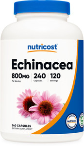 Nutricost Echinacea 800mg, 240 Capsules - Vegetarian Caps, Non GMO, Gluten Free, 120 Servings
