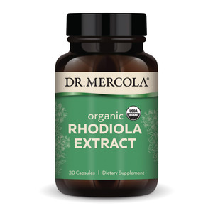 Dr. Mercola Rhodiola Extract, 30 Servings (30 Capsules), Dietary Supplement, Supports Mood and Stress Management, Non-GMO, Certified USDA Organic