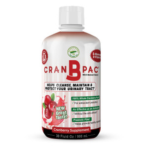 Nutritional Designs Cran-B-PAC Cranberry Supplement, UTI Prevention, Urinary Tract Health for Women Cranberry Concentrate Liquid with Vitamins, Natur