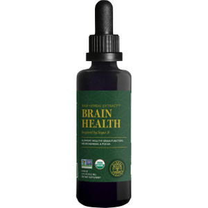 Global Healing Center Brain Health - USDA Organic Brain Supplements for Memory & Focus - Nootropics Supplement to Combat Mental Fog, Advanced Focus F