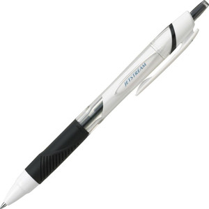 1 X Uni Jetstream Standard Ballpoint Pen - 0.5 mm - Black Ink - White Body