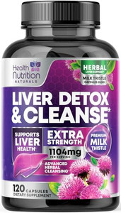 Gentle Liver Cleanse Detox & Repair Formula - Advanced Liver Support Supplement with Silymarin Milk Thistle, Dandelion Root, Artichoke Extract, Turme