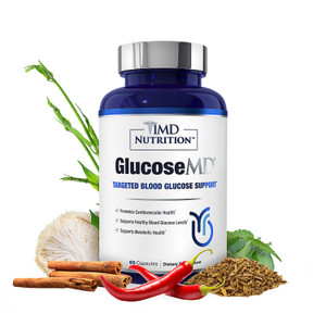 1MD Nutrition - Cinnamon bark 10:1 Water Extract, Chromium, Neem Leaf, Berberine, Cayenne Pepper 5:1 Extract, Lion's Mane, Gymnema Leaf and Stem - 60