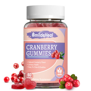 Cranberry Gummies 1000mg, Cranberry Supplements for Women, with D-Mannose 250mg, Womens Probiotic Gummies, Urinary Tract Health, Cranberry Flavor, NO