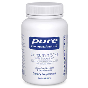 Pure Encapsulations Curcumin 500 with Bioperine - Antioxidant Supplement to Support Joints, Tissue, Liver, Colon & Cellular Health* - with Turmeric C