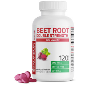 Bronson Beet Root Double Strength, Non-GMO, 120 Vegetarian Tablets