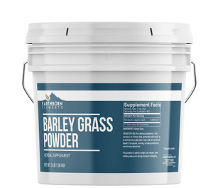 Earthborn Elements Barley Grass Powder, 1 Gallon Bucket, Herbal Supplement, Pure & Undiluted