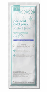 Medline Deluxe Perineal Cold Pack with Adhesive Strip, 4.5 Inches x 14.25 Inches, Soothes Postpartum Area, Regular Absorbency, Single Use, 1 Each