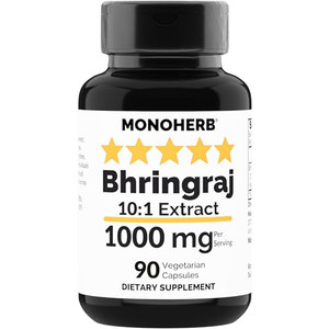 MONOHERB Bhringraj Extract 1000 mg - 90 Vegetarian Capsules