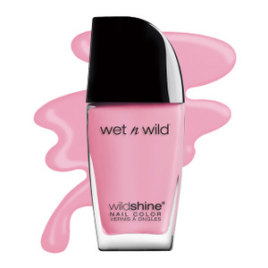 wet n wild Wild Shine Nail Color, High-Shine Finish  Tickled Pink(Carded)