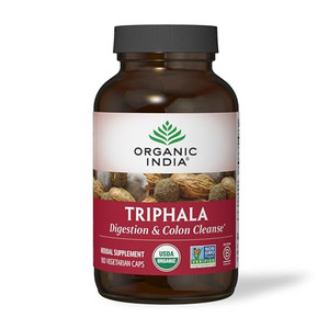ORGANIC INDIA Triphala Capsules Organic - Herbal Supplement with Amla, Bibhitaki, Haritaki, Digestion & Colon Support, Immune System Support, Adaptog