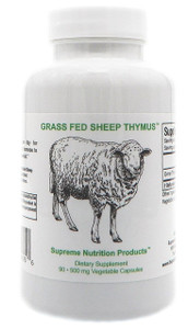 Supreme Nutrition Sheep Thymus - 100% Grass Fed and Finished in New Zealand, 90 Capsules of Pure Ovine Thymus