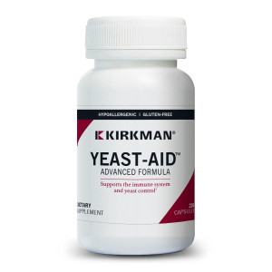 Kirkman - Yeast Aid Advanced Formula - 200 Capsules - Supports Yeast Control - Immune System Support - Hypoallergenic