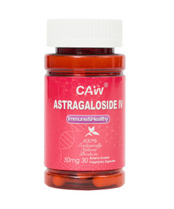 CAW Max Absorption Astragaloside IV 98% 50mg 30 Capsules | Immune Support | Anti-Aging Supplement | 50mg 30 Enteric-Coated Vegetarian Capsules 1 Bott