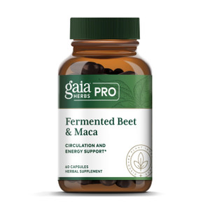 GAIA HERBS PRO Fermented Beet & Maca - Healthy Energy & Circulation Support Supplement* - Kidney Health Supplement with Beet & Carrot Root - Vegan, G