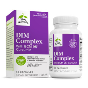 Terry Naturally DIM Complex - Dietary Supplement with BCM-95 Curcumin - Supplement to Support Healthy Hormone Balance, Liver Health & Menopause Sympt