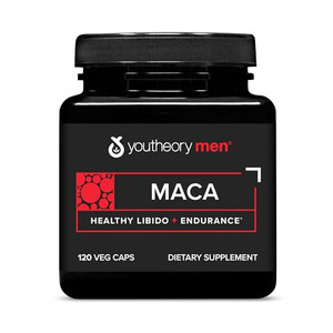 Youtheory Men's Maca - Vegan Maca Supplement for Men - Supports Energy, Stamina & Endurance* - Dairy, Soy & Gluten Free - 120 Vegetable Capsules