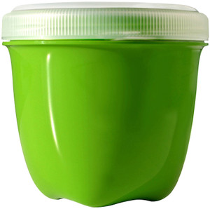 Preserve Food Storage Container, 8 Ounce/Mini, Made from Recycled Plastic, Apple Green