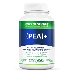 Enzyme Science Pea + Turmeric Curcumin Supplement for Physiological Support Helps Support Nervous, Immune, & Muscular Systems - 60 Capsules