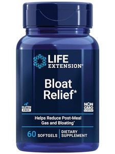 Life Extension Bloat Relief, Artichoke, Ginger, Fennel and Turmeric for Digestive Health, Supports Bloating Relief and Promotes Digestive Comfort, Gl