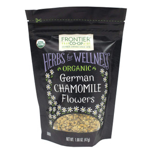 Frontier Co-op Organic Chamomile Flowers, Whole - 1.66oz Bag, Dried, Perfect for Organic Chamomile Tea, Skincare Uses and More, Kosher
