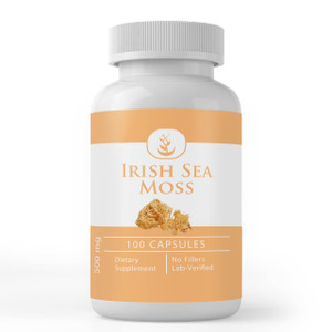 PURE ORIGINAL INGREDIENTS Irish Sea Moss (100 Capsules) Always Pure, No Additives Or Fillers, Lab Verified