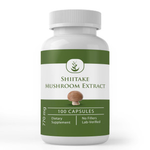 Pure Original Ingredients Shiitake Mushroom Extract (100 Capsules) Always Pure, No Additives Or Fillers, Lab Verified