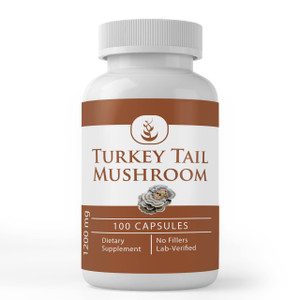 Pure Original Ingredients Turkey Tail Mushroom, (100 Capsules) Always Pure, No Additives Or Fillers, Lab Verified