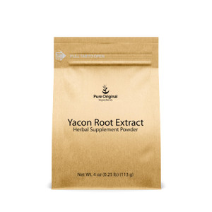 PURE ORIGINAL INGREDIENTS Yacon Root Extract (4 oz) Always Pure, No Fillers or Additives, Herbal Supplement Powder